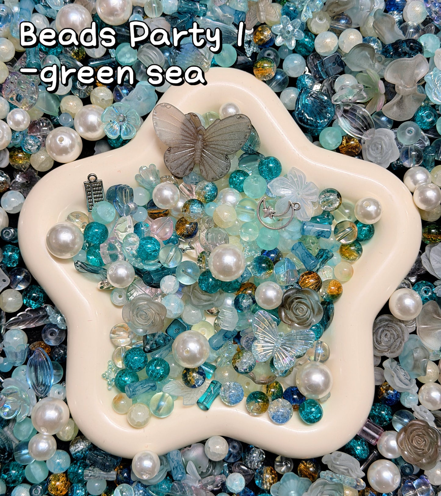 【BEADS PARTY 1】 Perles de verre délicates et rêveuses de 8 mm à 10 mm, toutes les couleurs et tous les thèmes