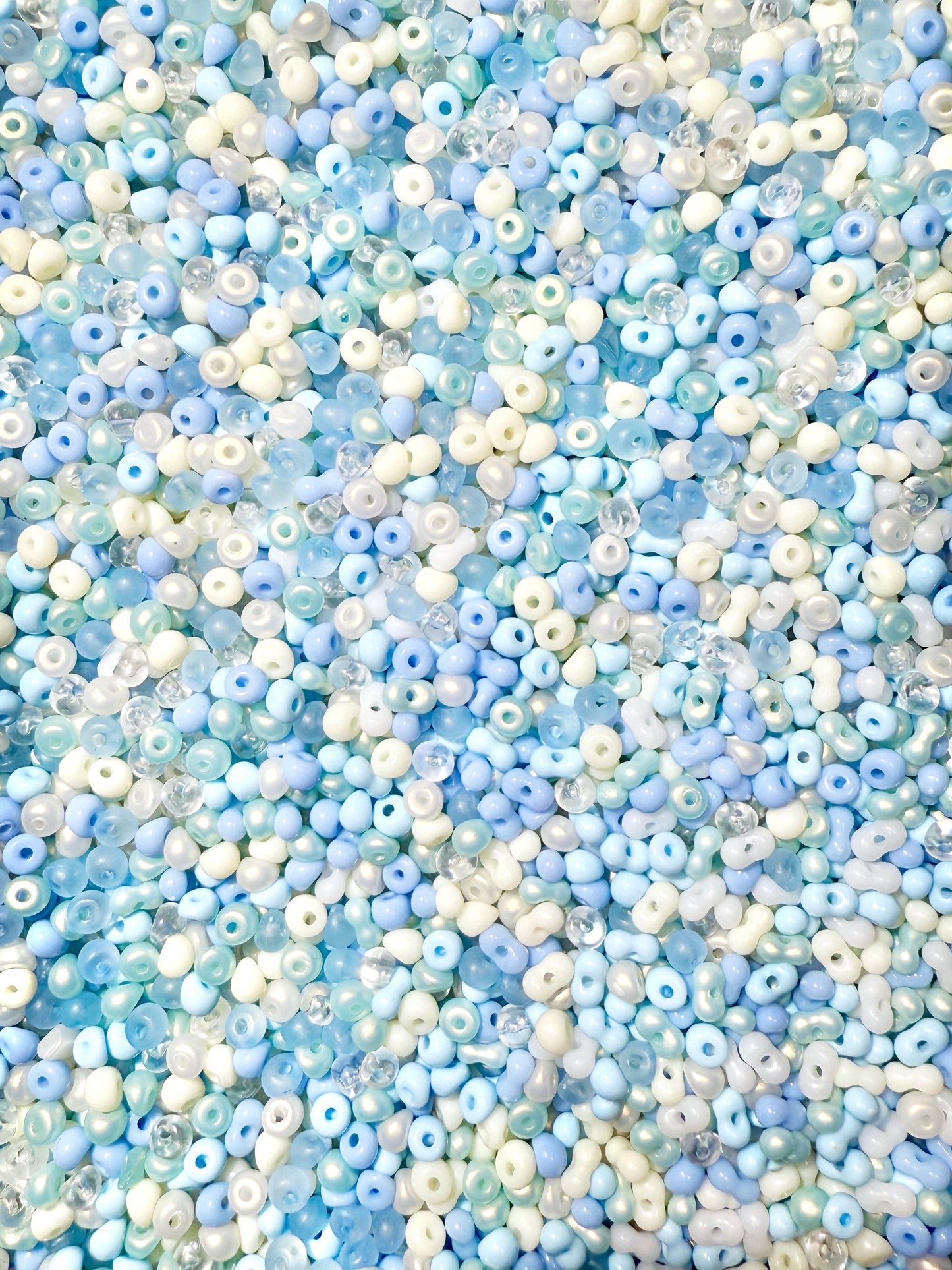 【Peanuts】small acrylics peanuts&drops beads mix 4mm-6mm