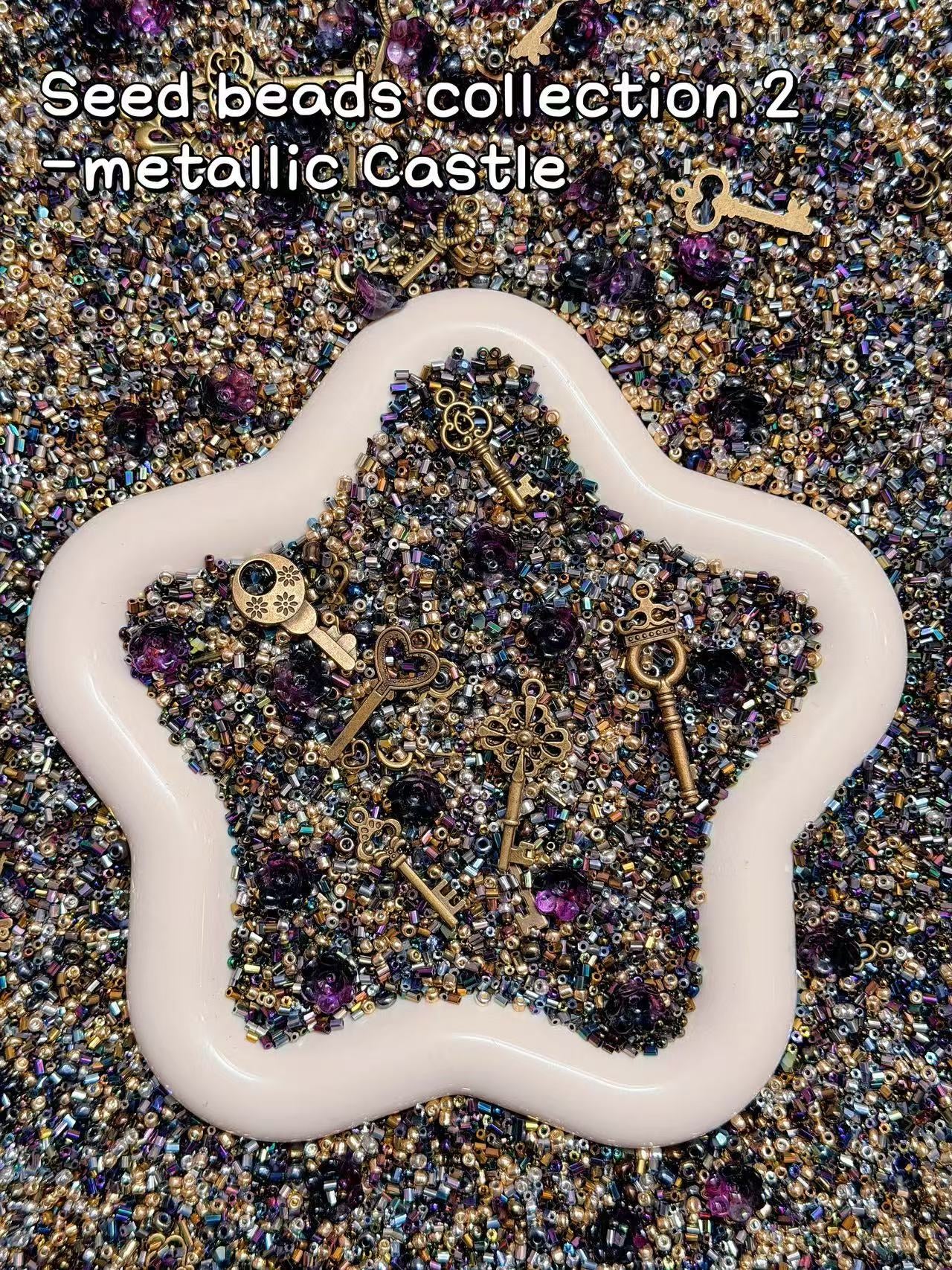 【Seed Beads Collection 2】2-4mm fancy glass seed beads mix, jewelry supplies
