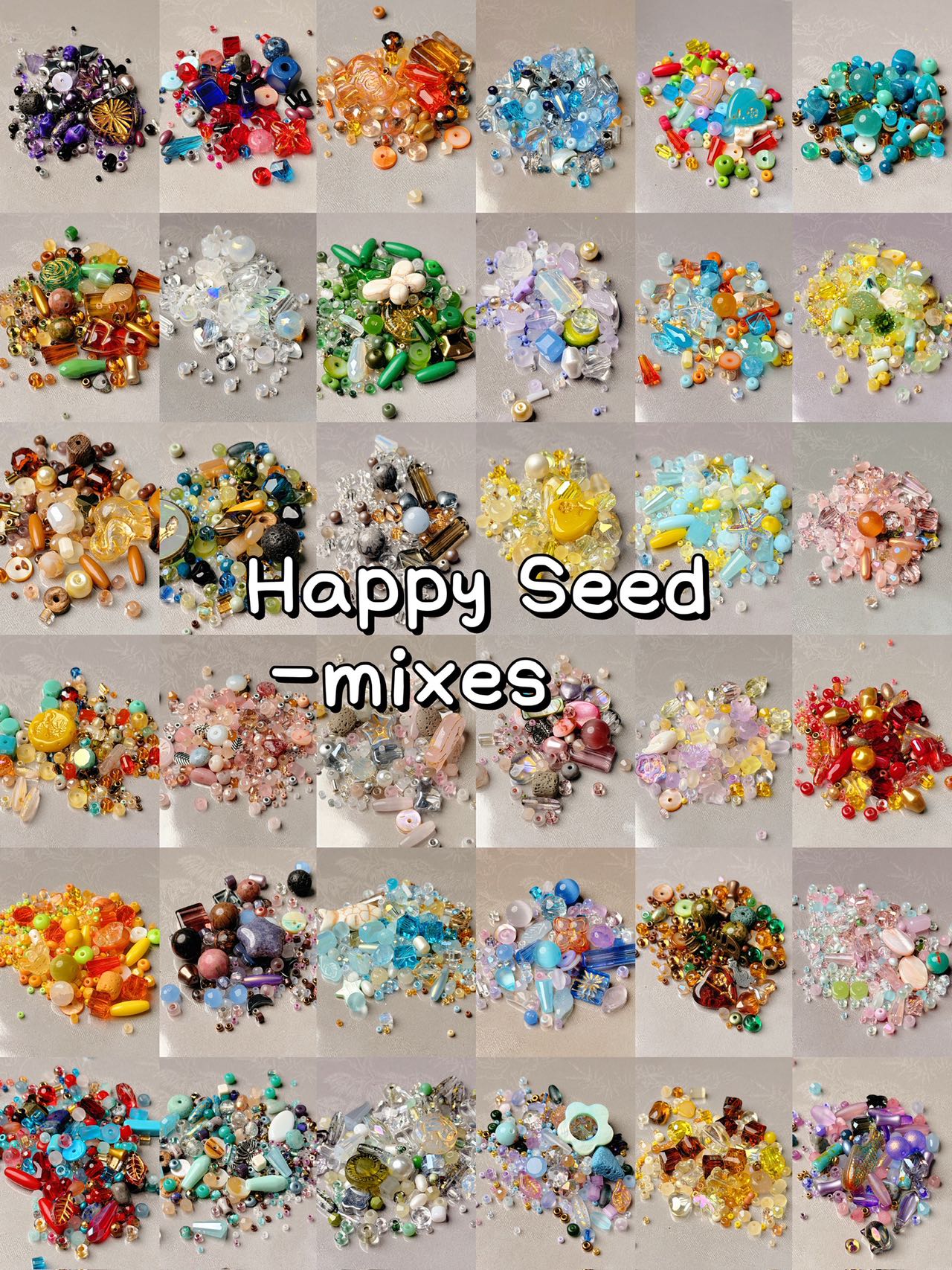 【Happy Beads Bag】sac aveugle de perles de verre pour le bricolage