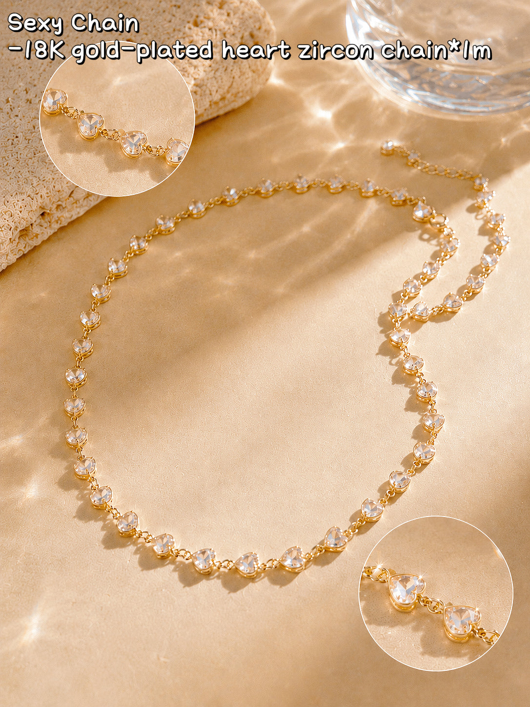A001 New【Sexy Chain】Copper Chain 18k Gold Plated, jewelry making