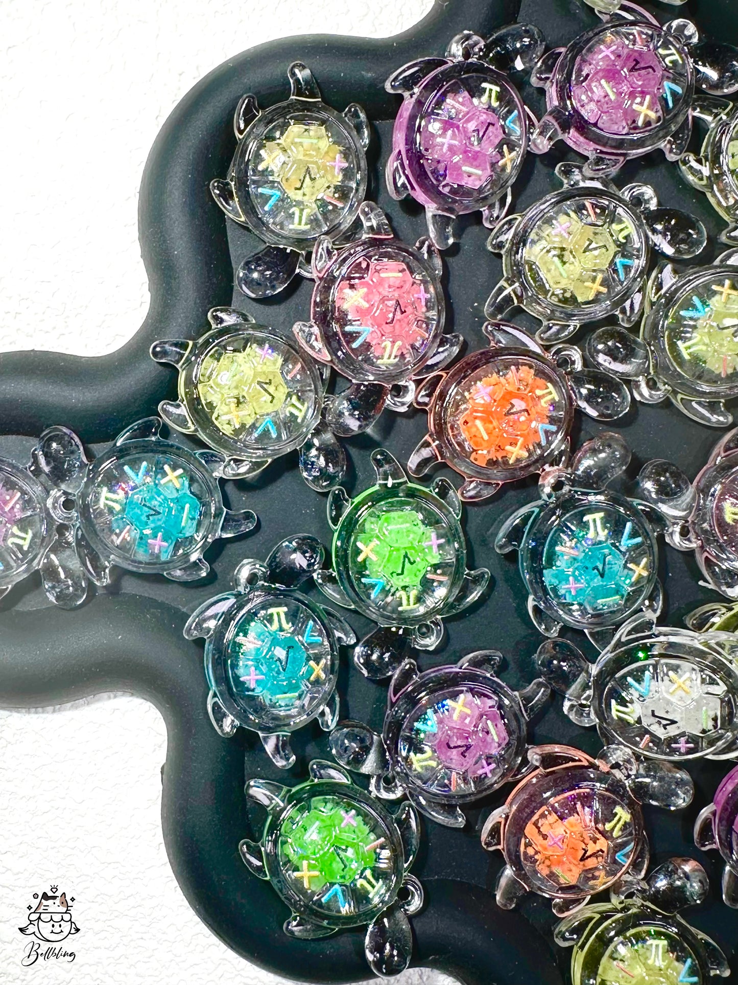 【Ocean Party】luminous turtle mermaid shell resin mix