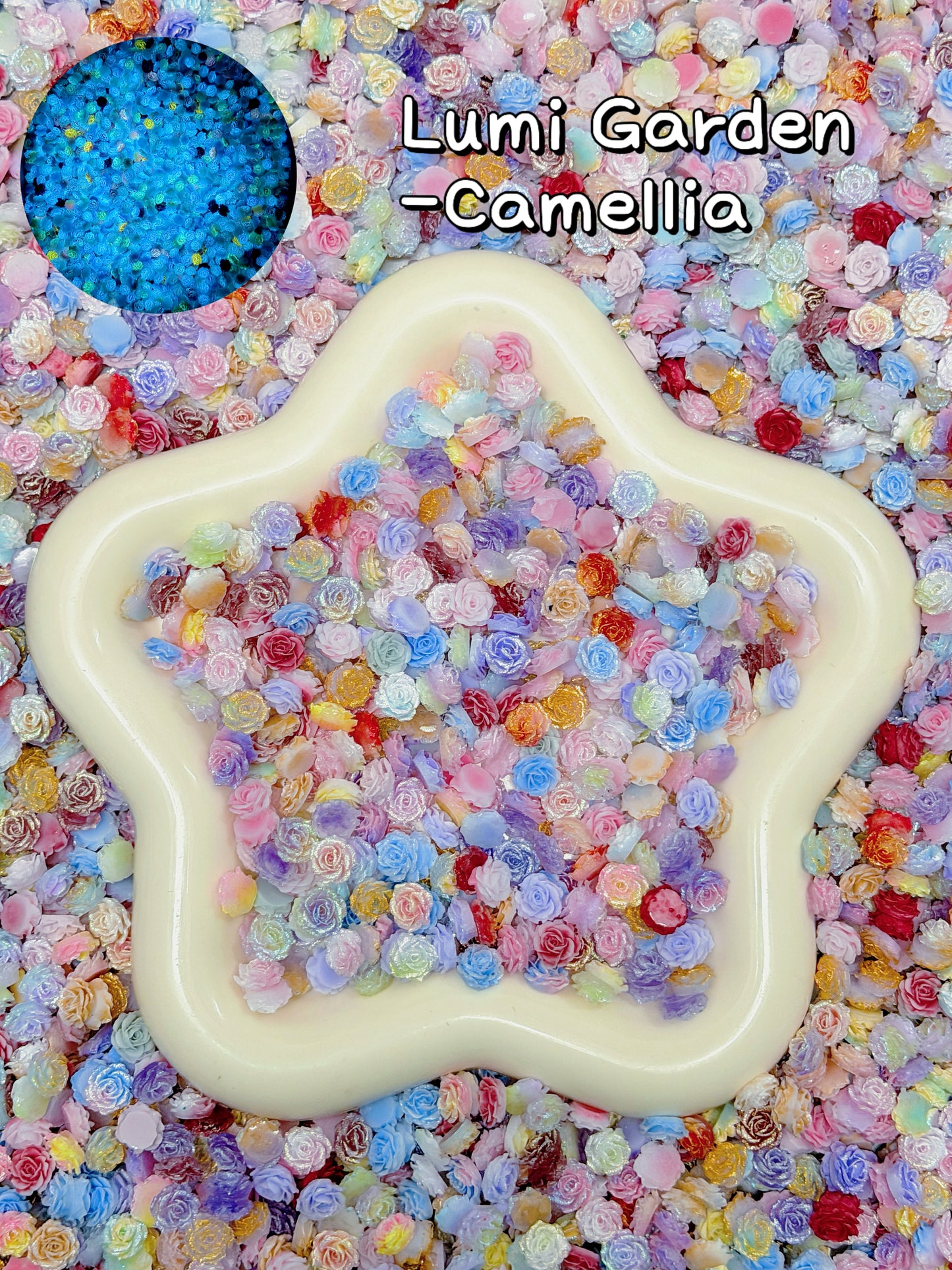 A001.NEW【Lumi Garden】luminous flowers resins, Nail art/Craft supplies