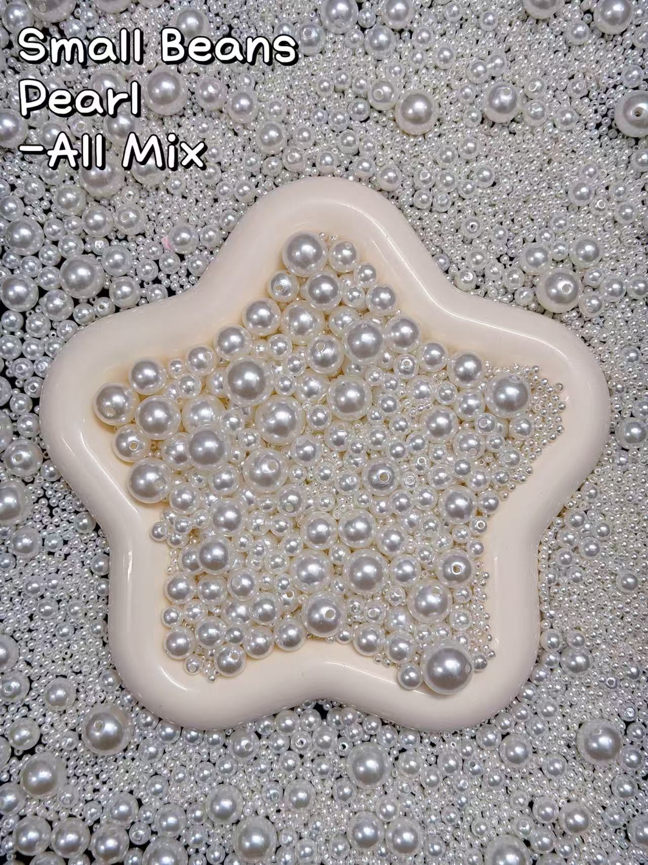 【Small Beans】Mixed Small bead spacers for jewelry/keychain/crafting