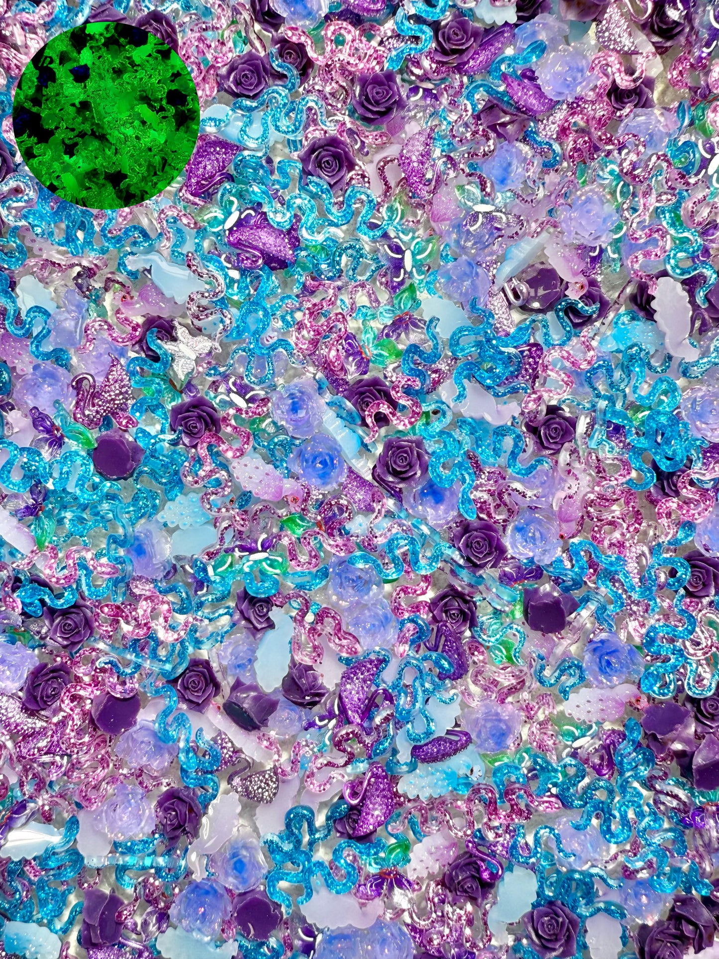 【Hissing Snake】snake/swan/butterfly resin, Nail art/Craft supplies