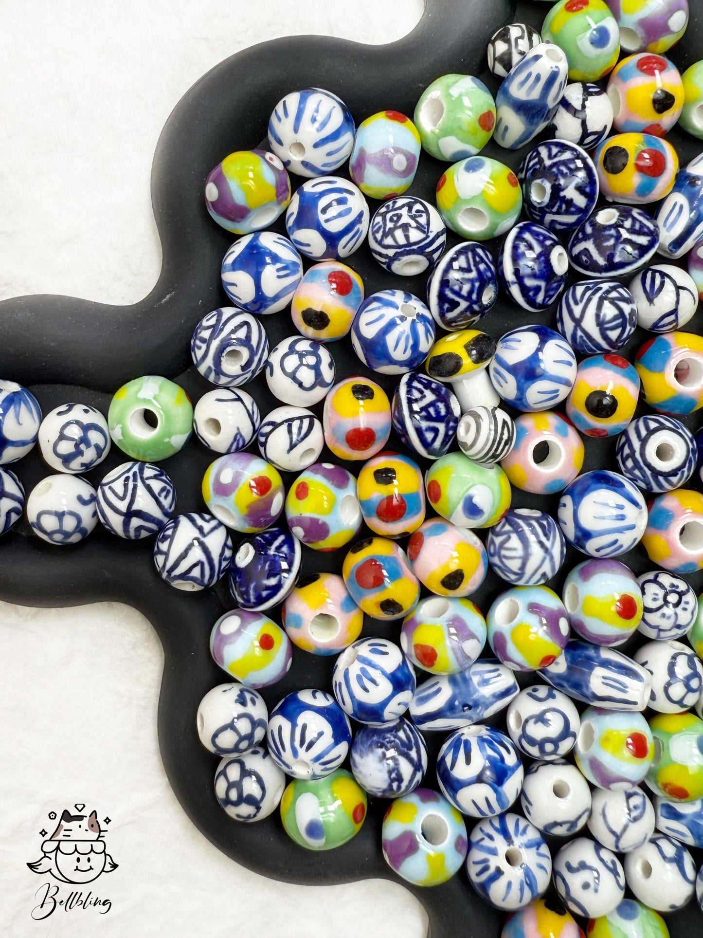 【Porcelain Party】delicate porcelain fancy beads