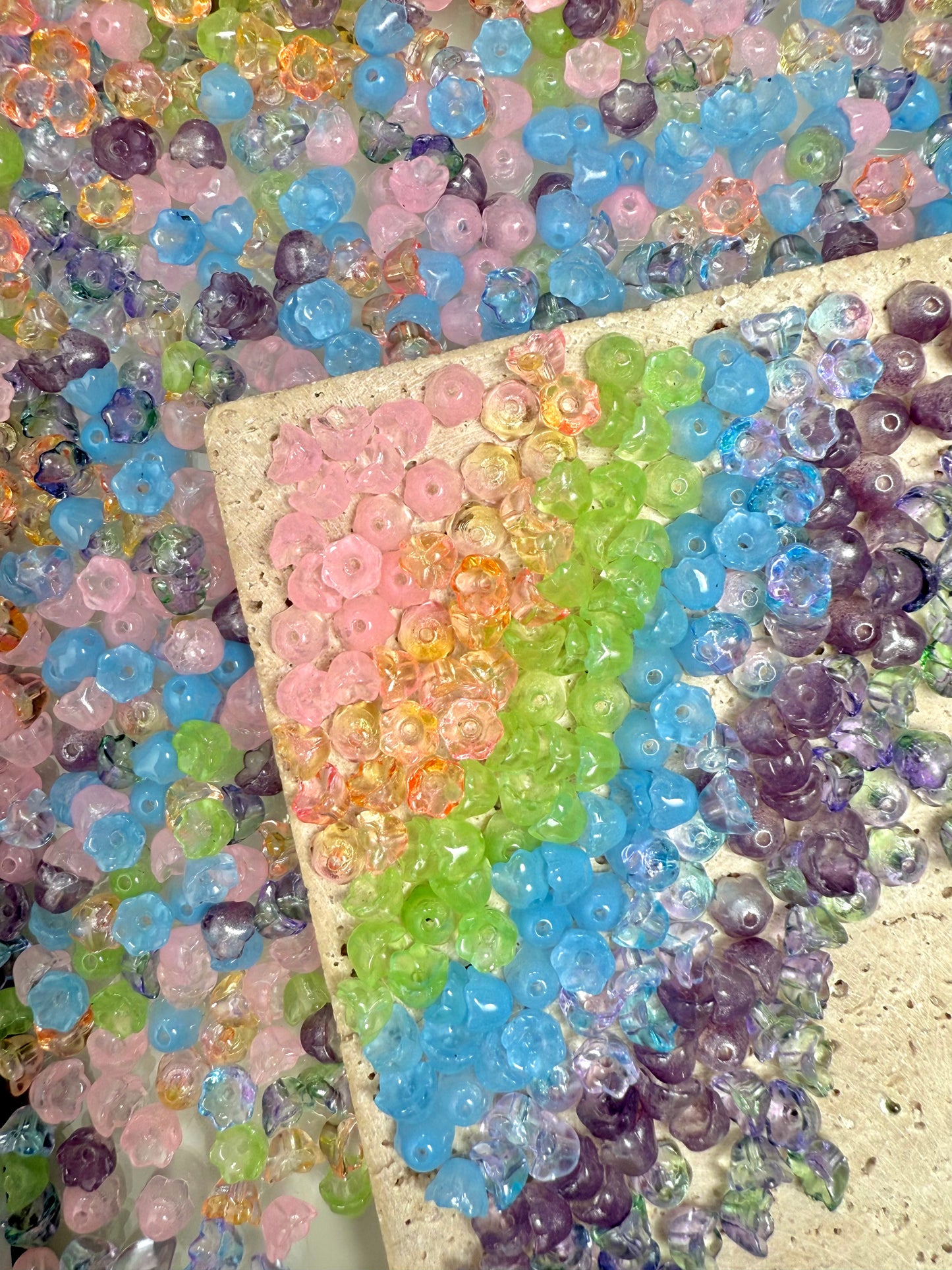 【Lolli Bulb】glass flora/lightbulb beads