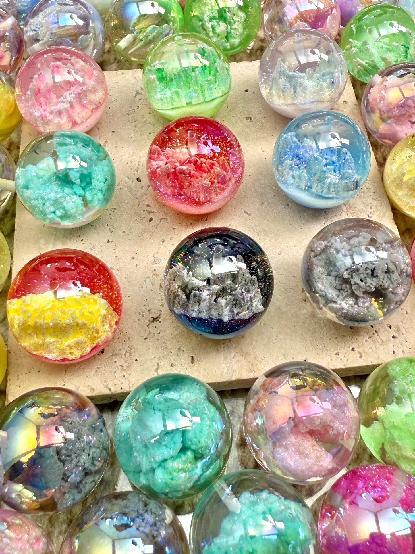 【Glittery Castle】Fancy Glittery acrylics beads