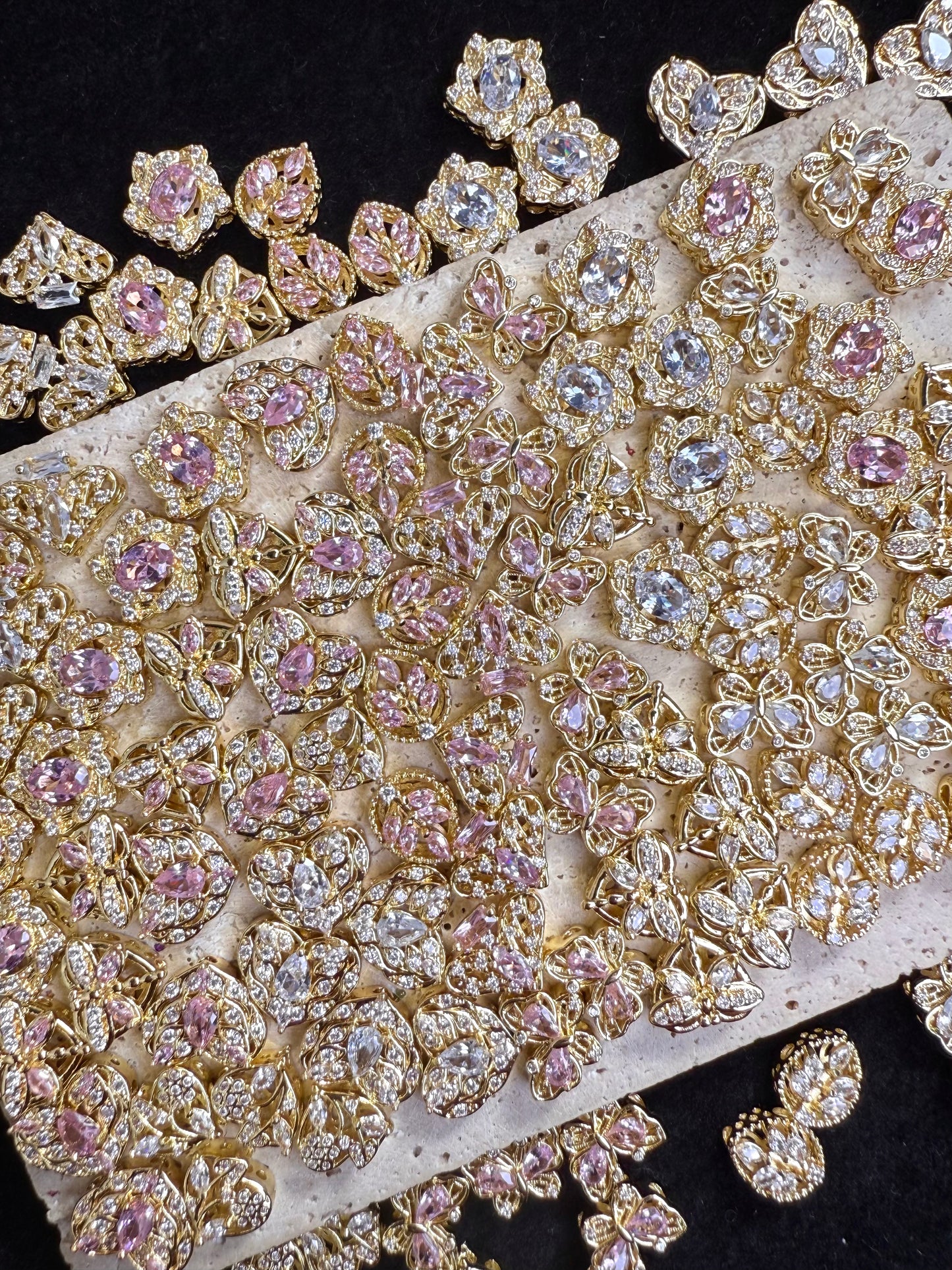 【Treasure Box 2】random mixed pendant charms, copper with 18k gold plated