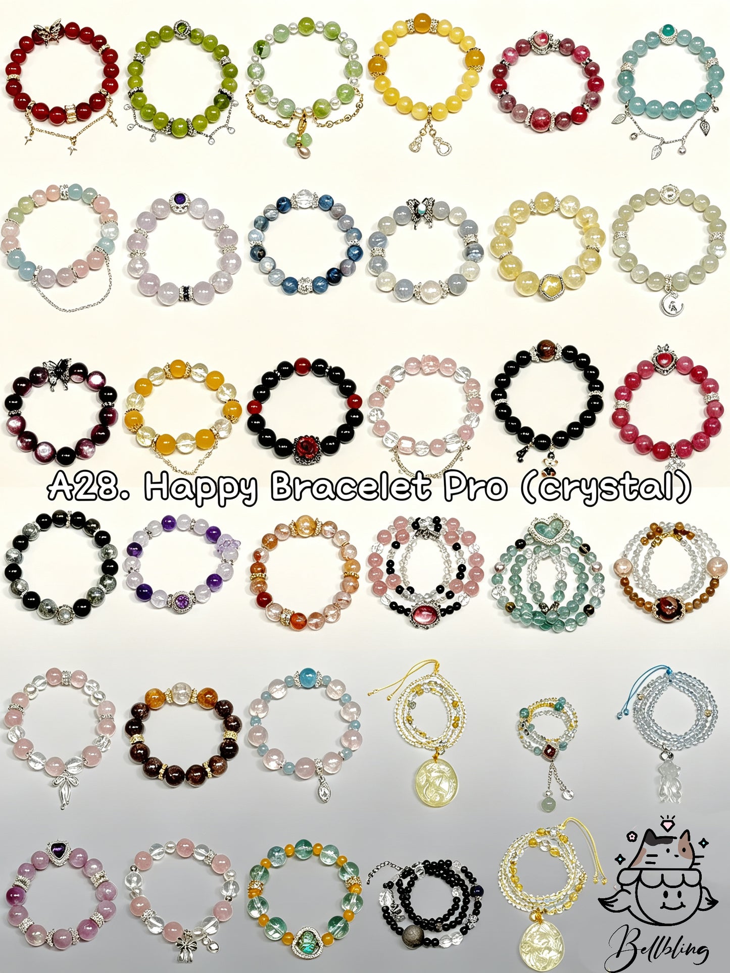 【Happy Beads Bag】sac aveugle de perles de verre pour le bricolage