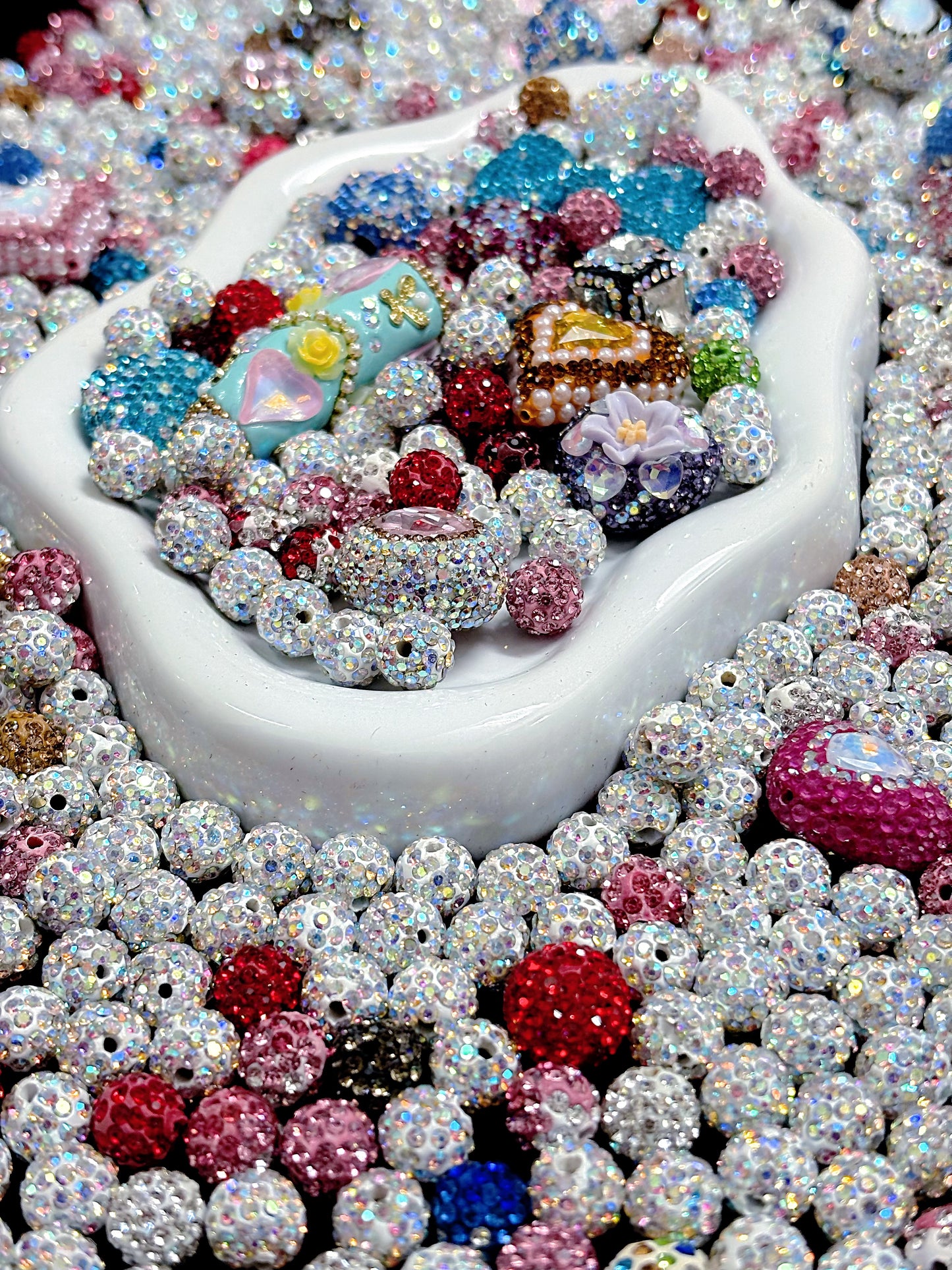 【Diamond Rocks】rhinestone-coated small diamond beads