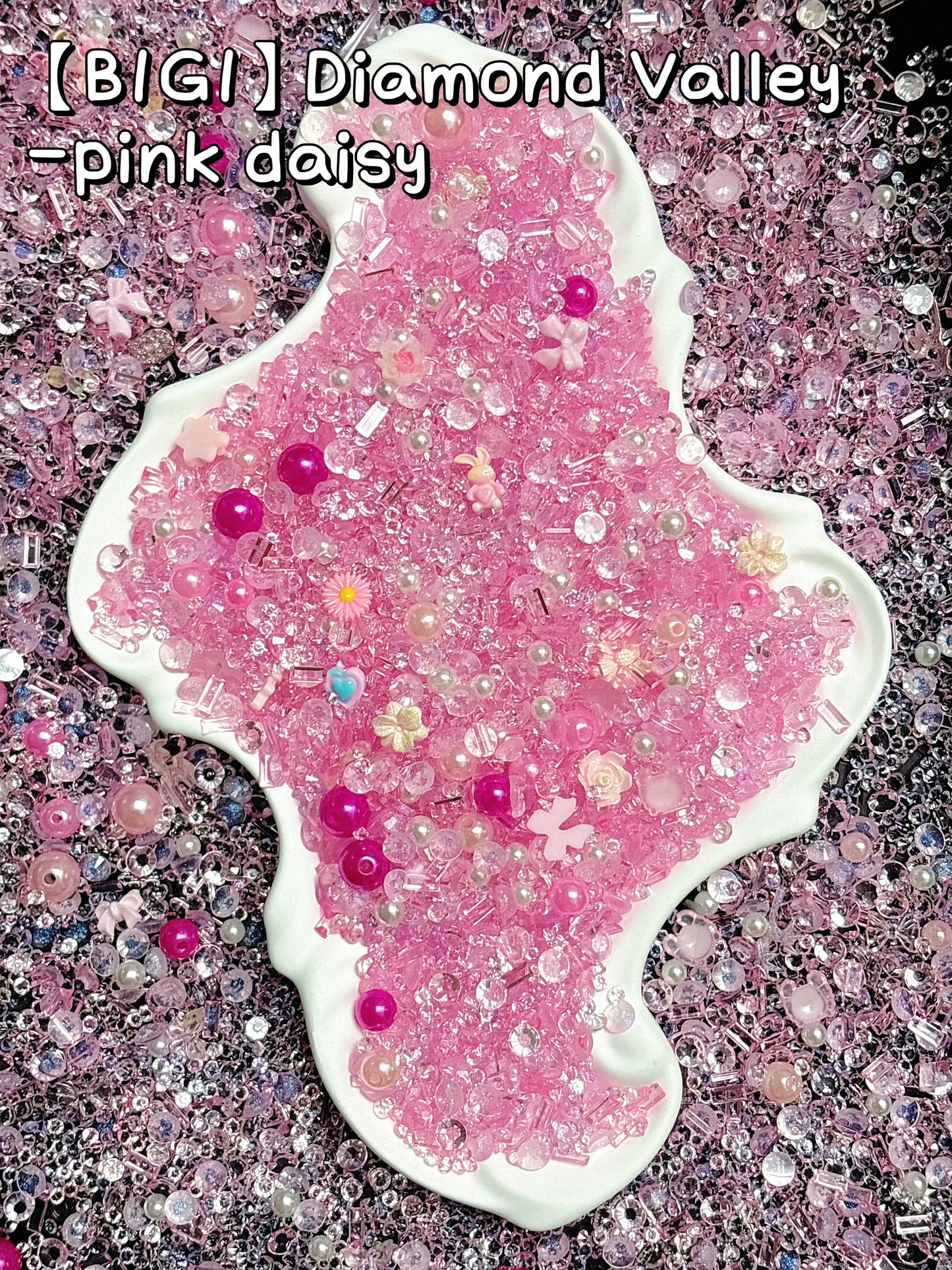 A001.NEW【Diamond Valley】B1G1 SALE rhinestone diamonds and resin flower