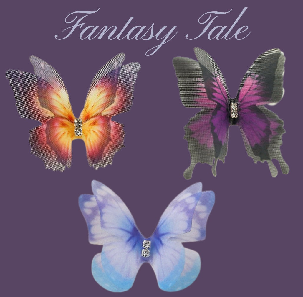 A001【Fantasy Tale】B1G1 SALE Organza butterflies mixes