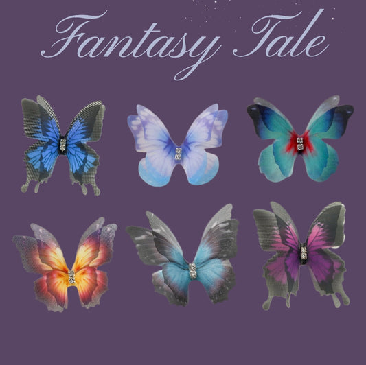 A001【Fantasy Tale】B1G1 SALE Organza butterflies mixes