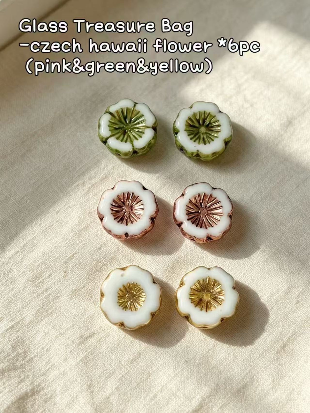 【Glass Treasure Bag】Exquisite glass charms/beads, for bracelet/keychain/necklaces diy
