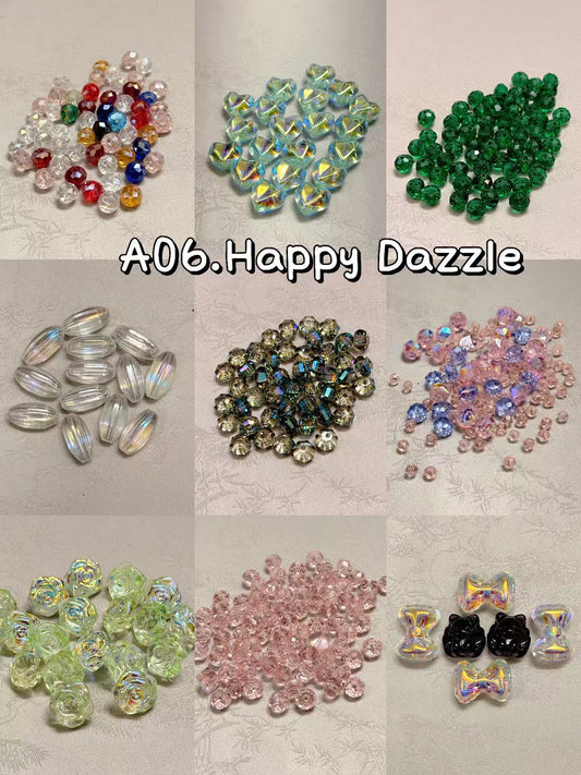 A06【Happy Dazzle】Dazzling Fancy Crystal Glass beads