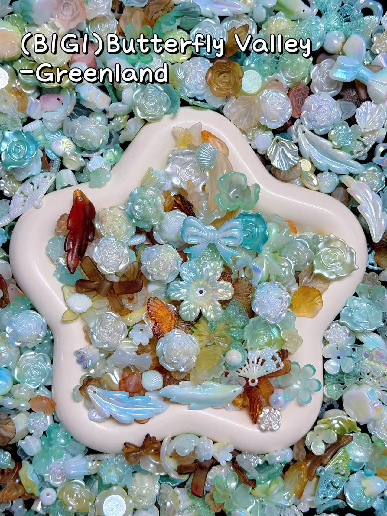 【Butterfly Valley】B1G1 VENTE, Breloques florales percées, étui de téléphone/porte-clés/bijoux en acrylique