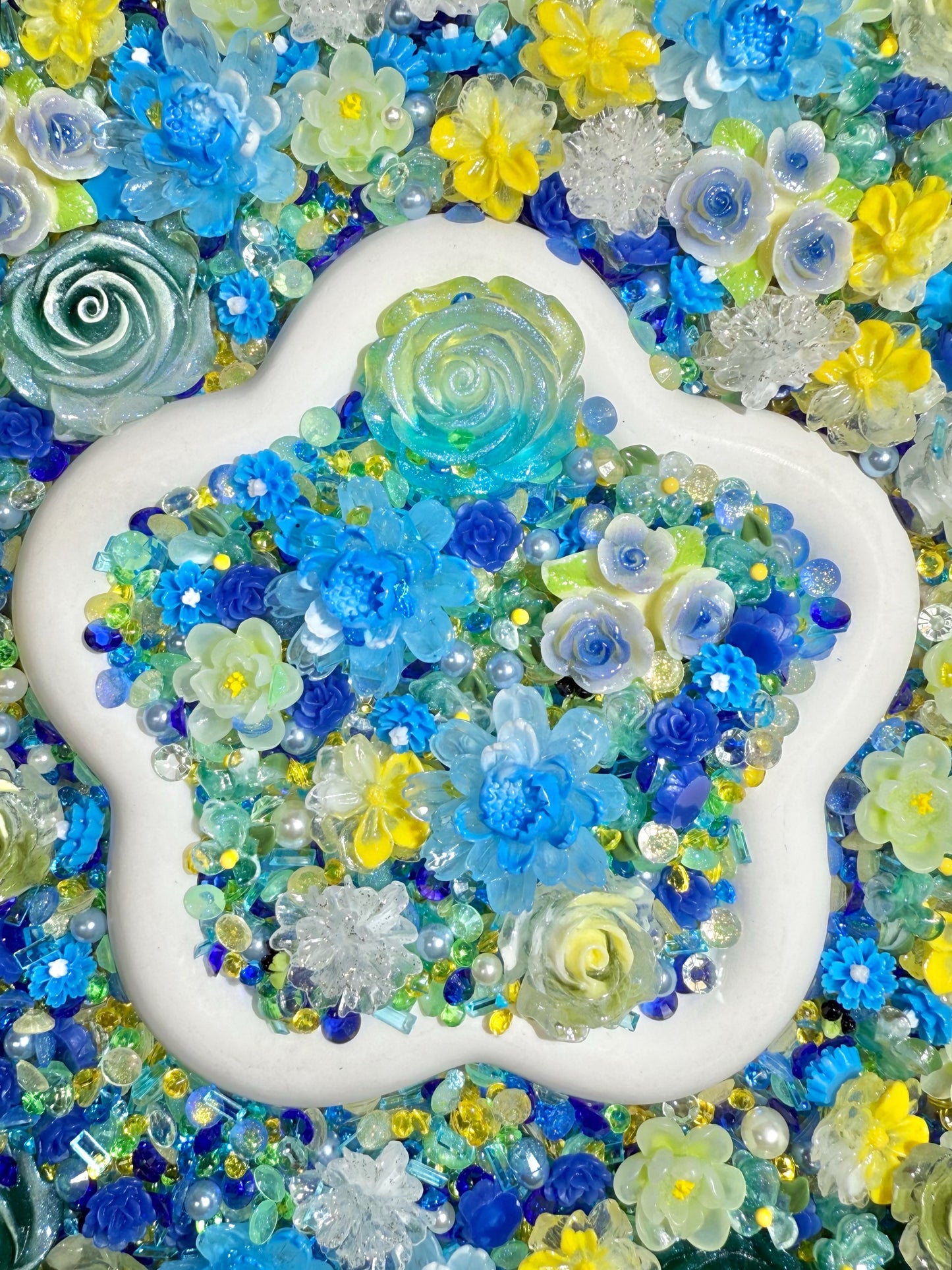 【Blooming Garden】Luminous flowers and rhinestone mixes, display/junk journal/phonecase craftings