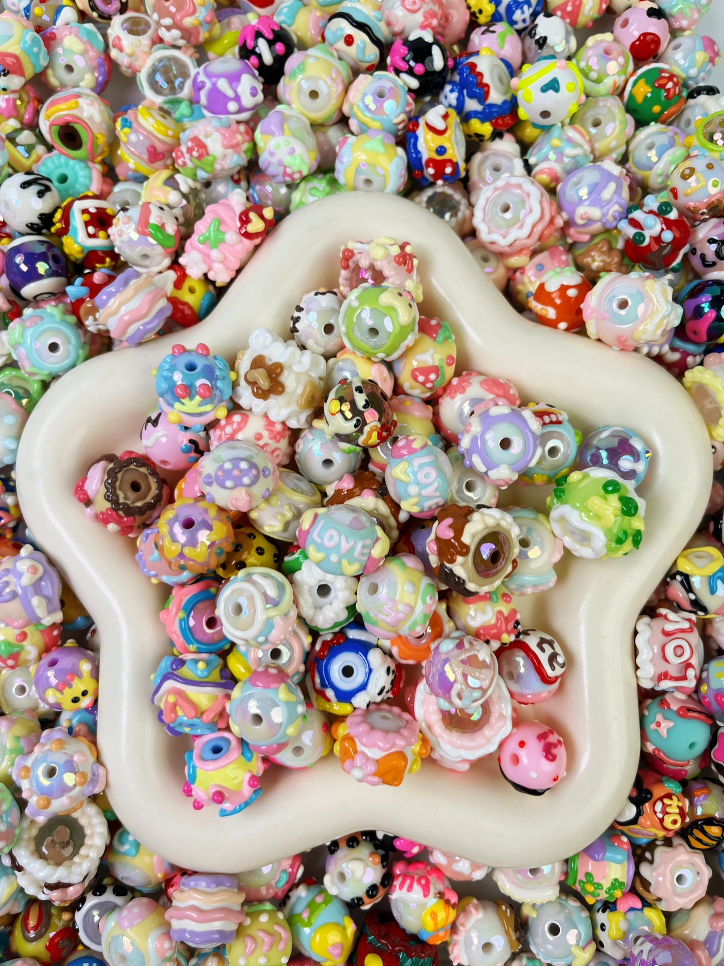 【Game Time】gaming acrylic beads mix, 16mm (making wreath, keychain, pens etc)