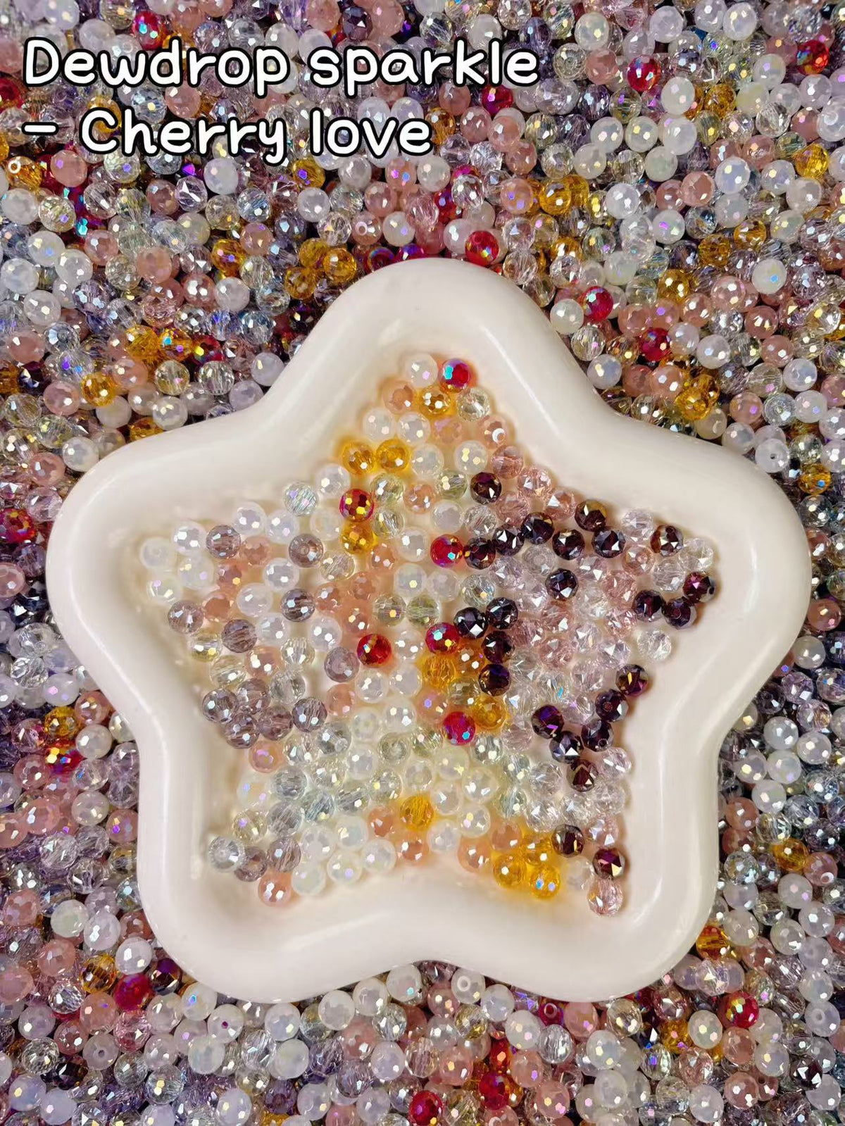 【Dewdrop Sparkle】Perles de verre en forme de goutte de rosée de 8 x 10 mm, percées sur le dessus