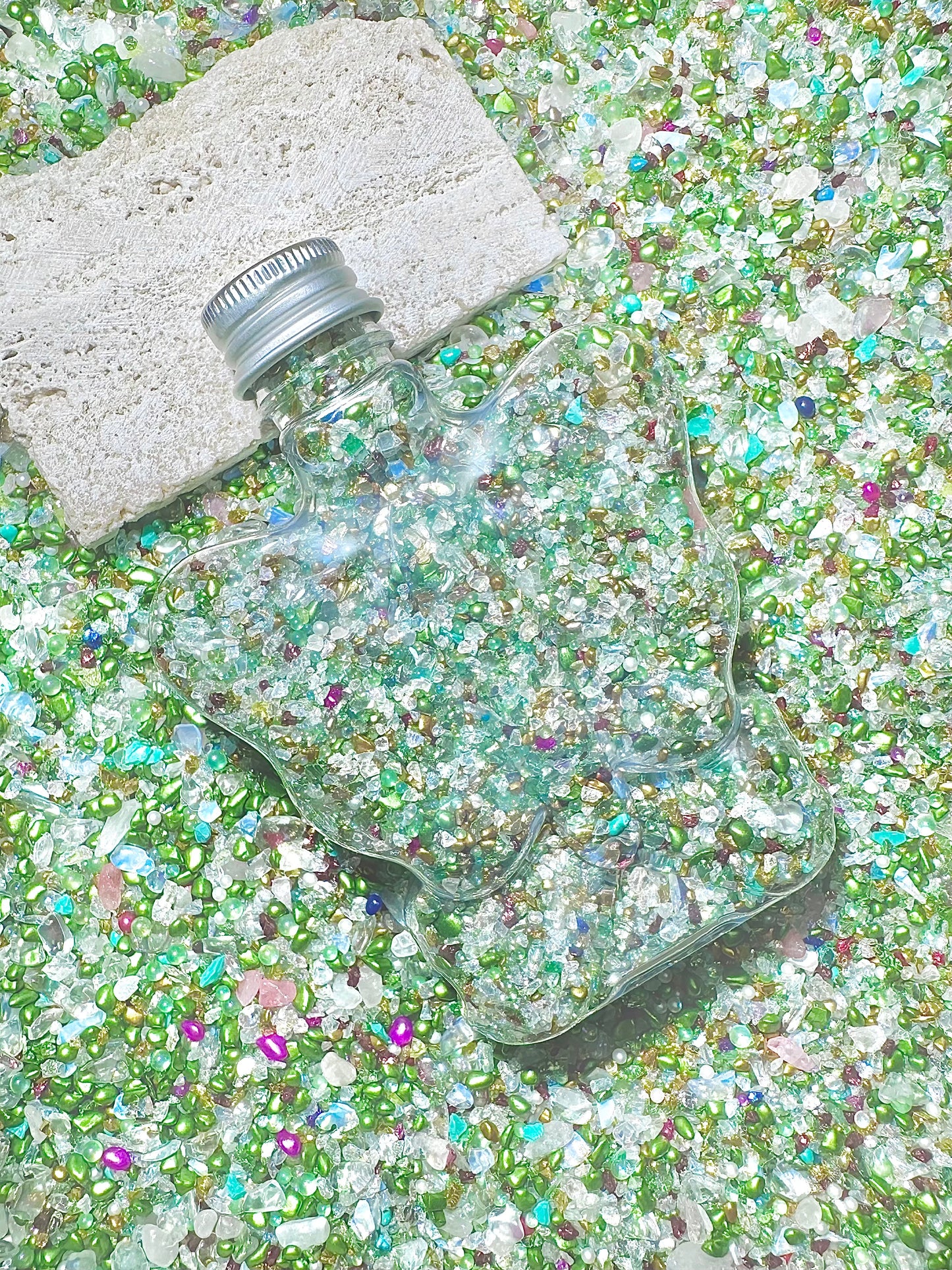 【Crystal Sandi】DIY crushed crystal/shell gravels DIY Nail materials, resin making or display