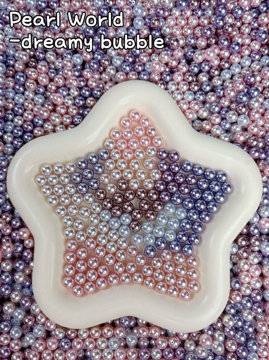 【Pearl World】6mm glass beads, all colors and themes