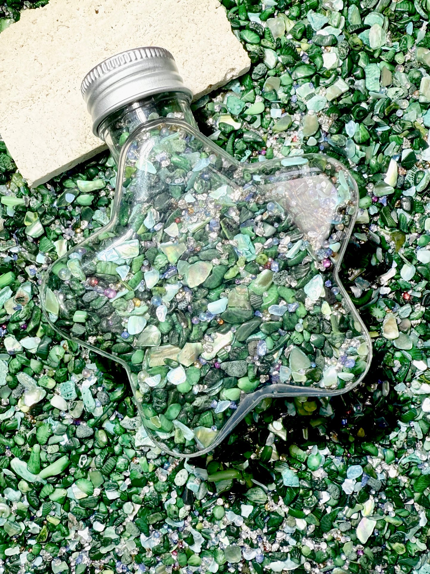 【Crystal Sandi】DIY crushed crystal/shell gravels DIY Nail materials, resin making or display