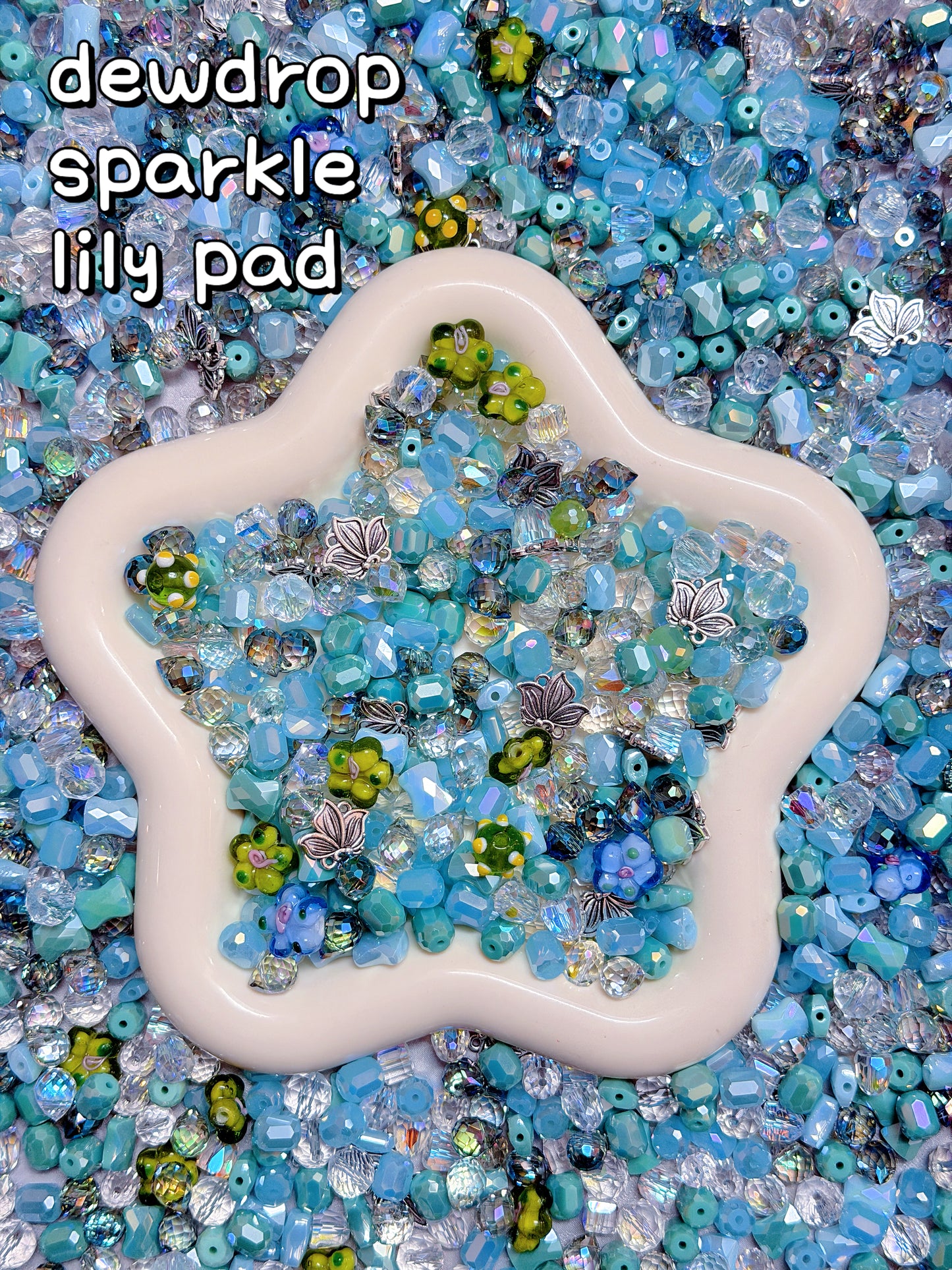 【Dewdrop Sparkle】Perles de verre en forme de goutte de rosée de 8 x 10 mm, percées sur le dessus