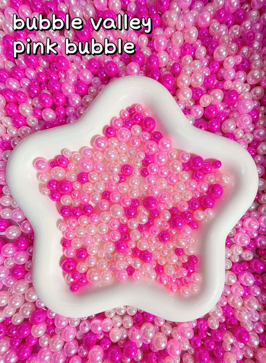 【Bubble Valley】B1G1 SALE, Drilled acrylic pearls, keychain supplies