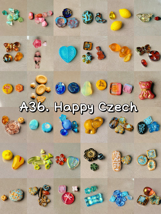 A36【Happy Czech】Authentic Czech-made beads in various shapes blind bag for diy