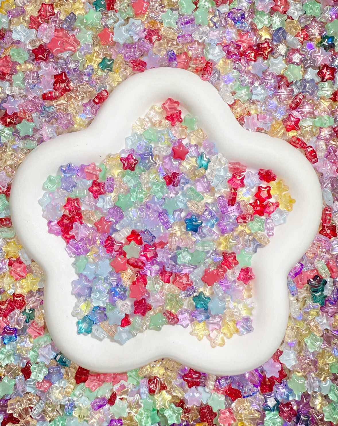 【Icy House】Mini breloques en verre exquises de toutes les couleurs mélangées, fournitures pour bracelets/porte-clés