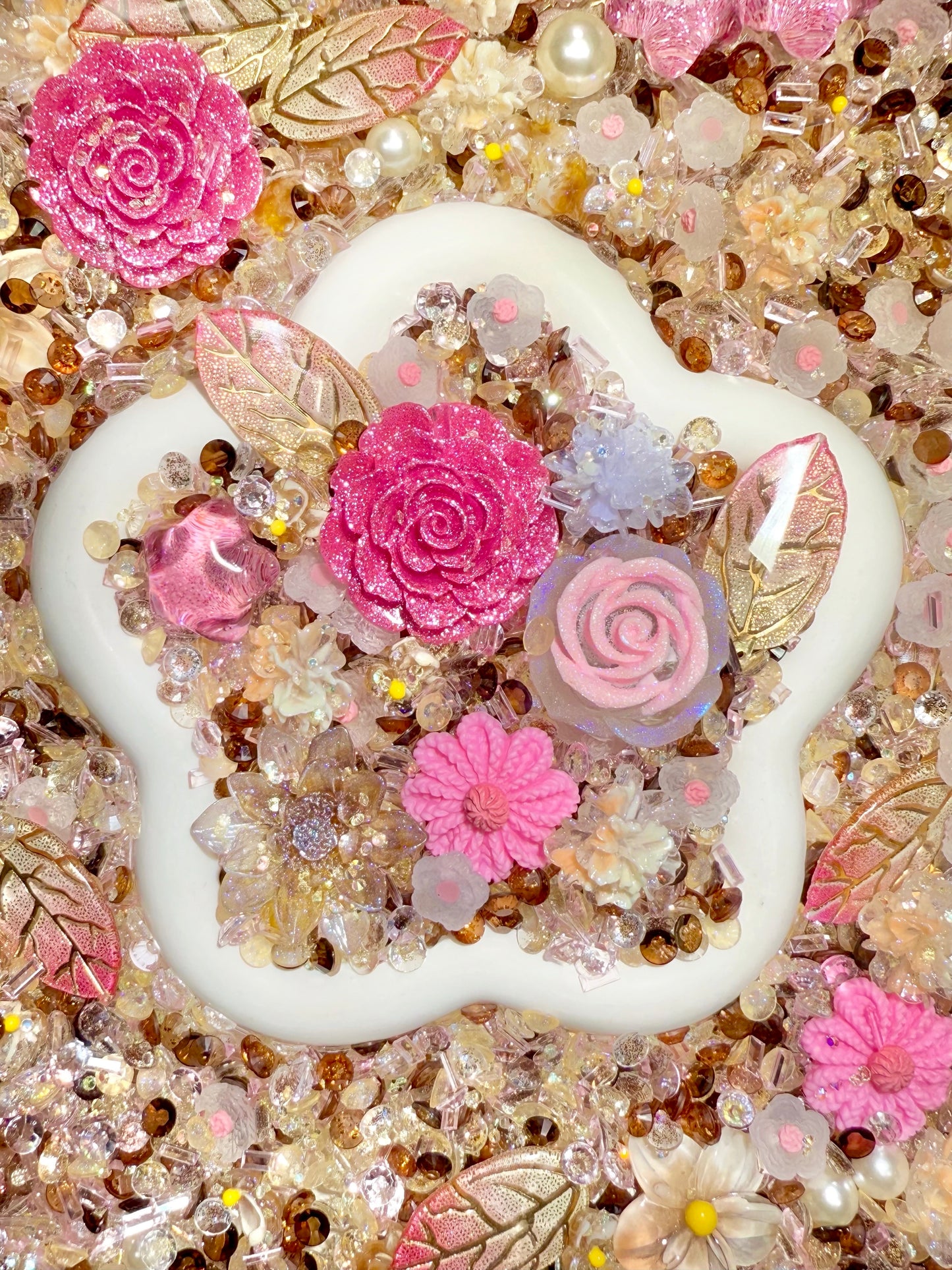 【Blooming Garden】Luminous flowers and rhinestone mixes, display/junk journal/phonecase craftings