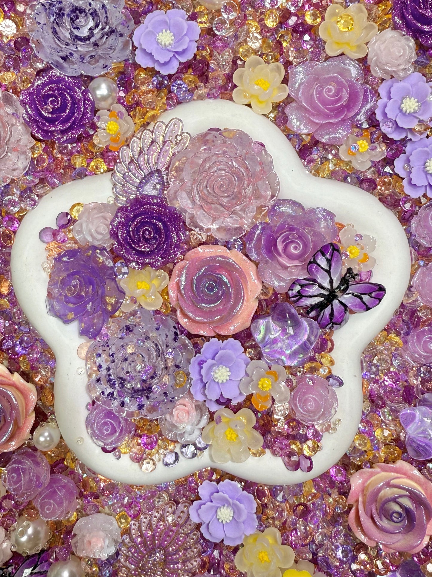 【Blooming Garden】Luminous flowers and rhinestone mixes, display/junk journal/phonecase craftings