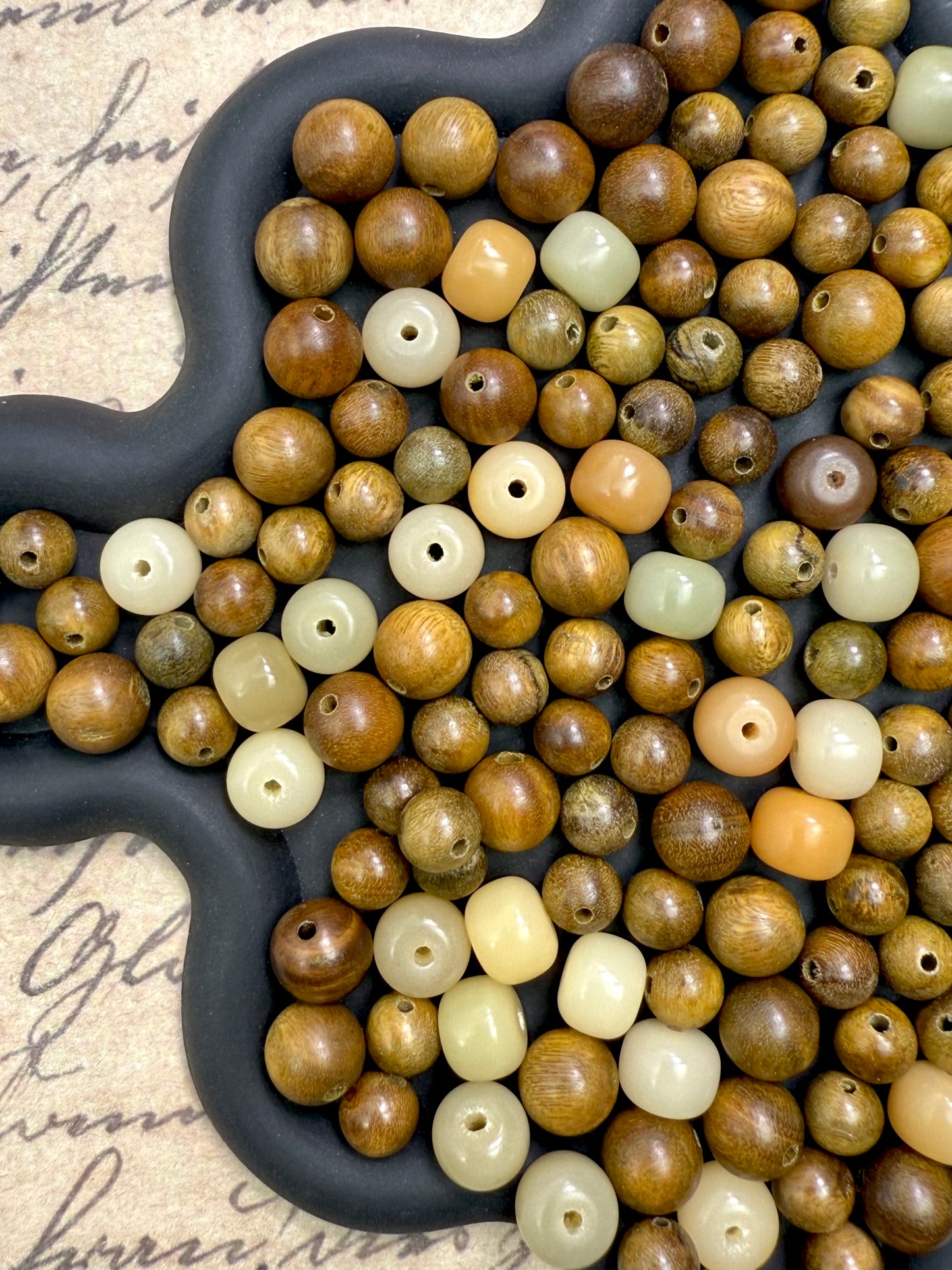 【Woody Aroma】Fragrant Wood Beads Mix