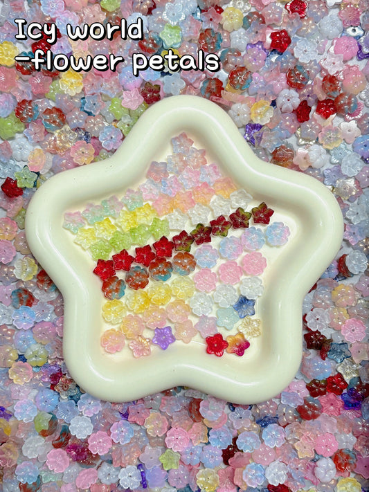 【Icy World】All-Color Mixed Exquisite glass charms, bracelet/keychain supplies