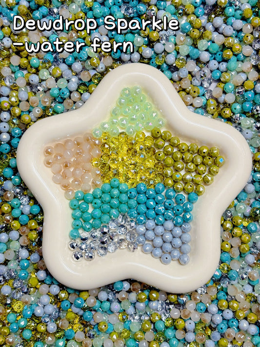 A001.NEW🔥【Dewdrop Sparkle】8mm-10 mm dewdrop glass beads