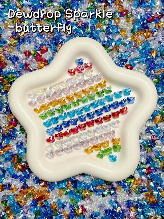 A001.NEW【Dewdrop Sprinkle】tiny luxury crystal glass beads