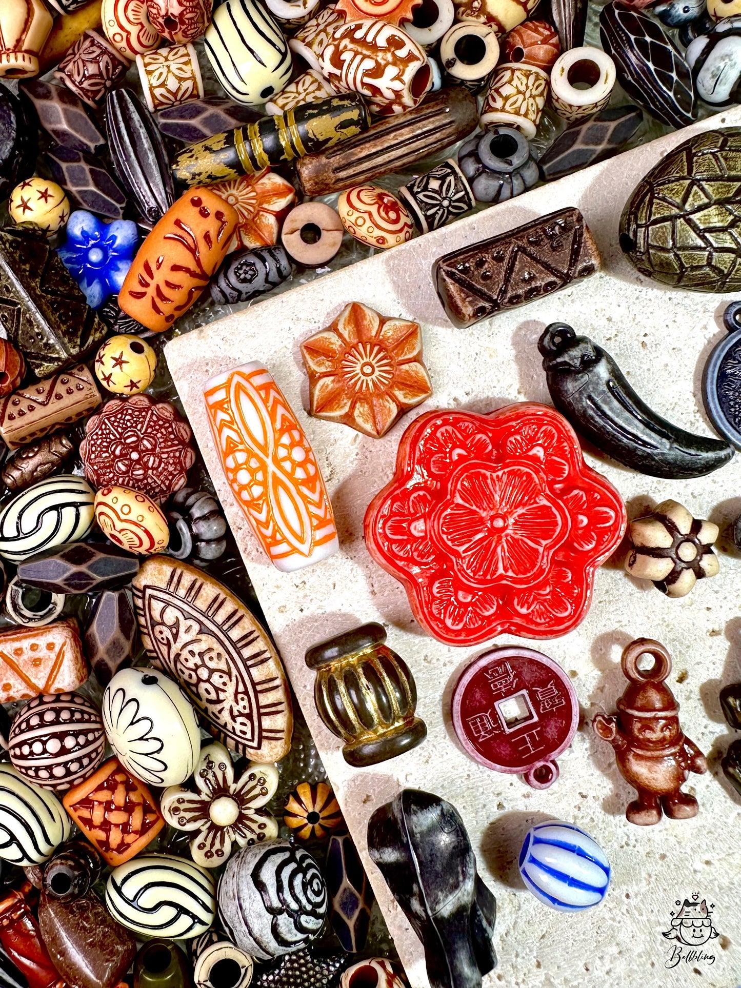 【Prague Palace】Exquisite drilled acrylics charms, jewelry/keychain diy