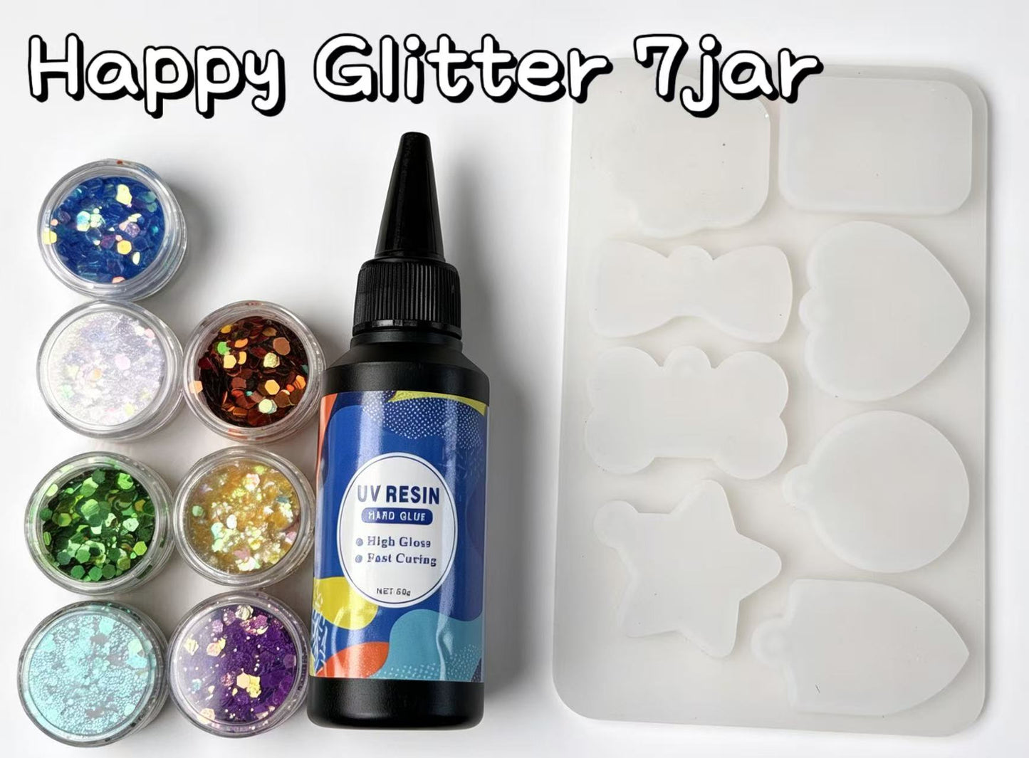 A17【Happy Glitter】various colorful glitter, for nails/snowball tumbler/resin making etc