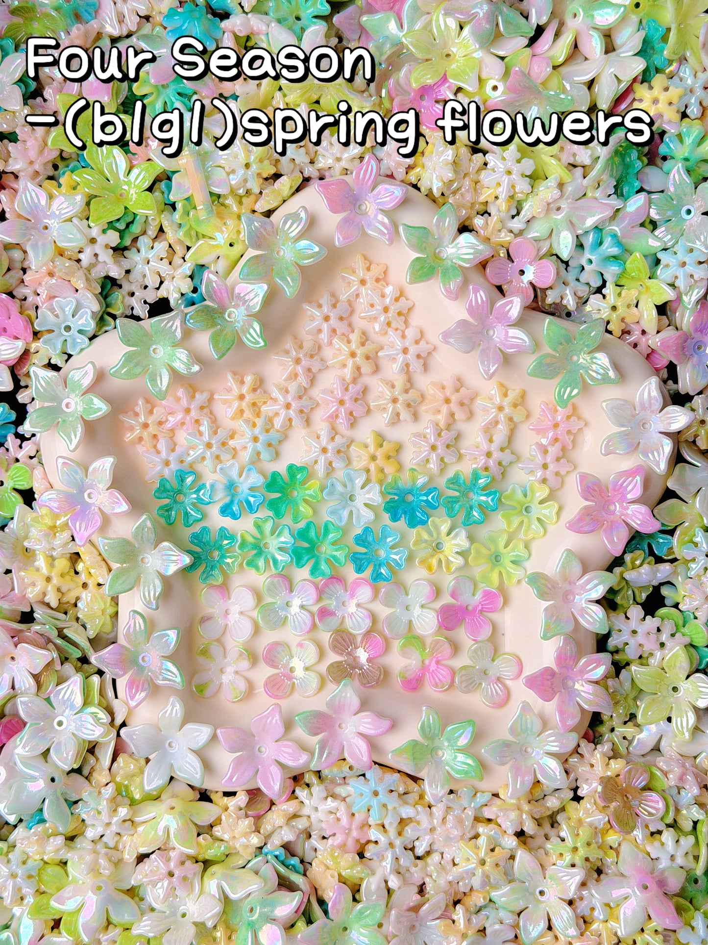【Four Seasons】colorful resin leaves mix, hairpin/phonecases diy