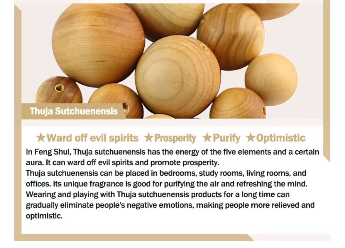 【Woody Aroma】Fragrant Wood Beads Mix