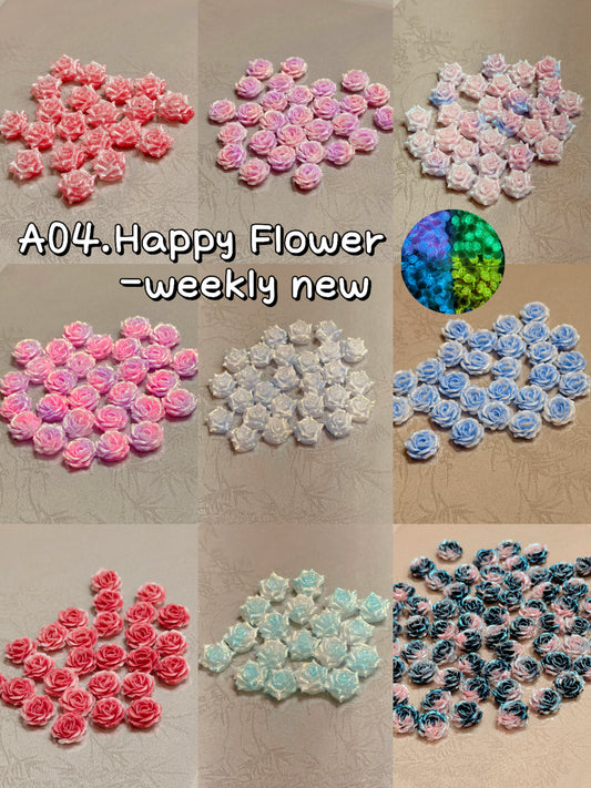 A04【Happy Flower】resin blind bag for diy phonecases/manicure/photo frame etc
