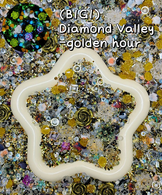 A001.NEW【Diamond Valley】B1G1 SALE rhinestone diamonds and resin flower