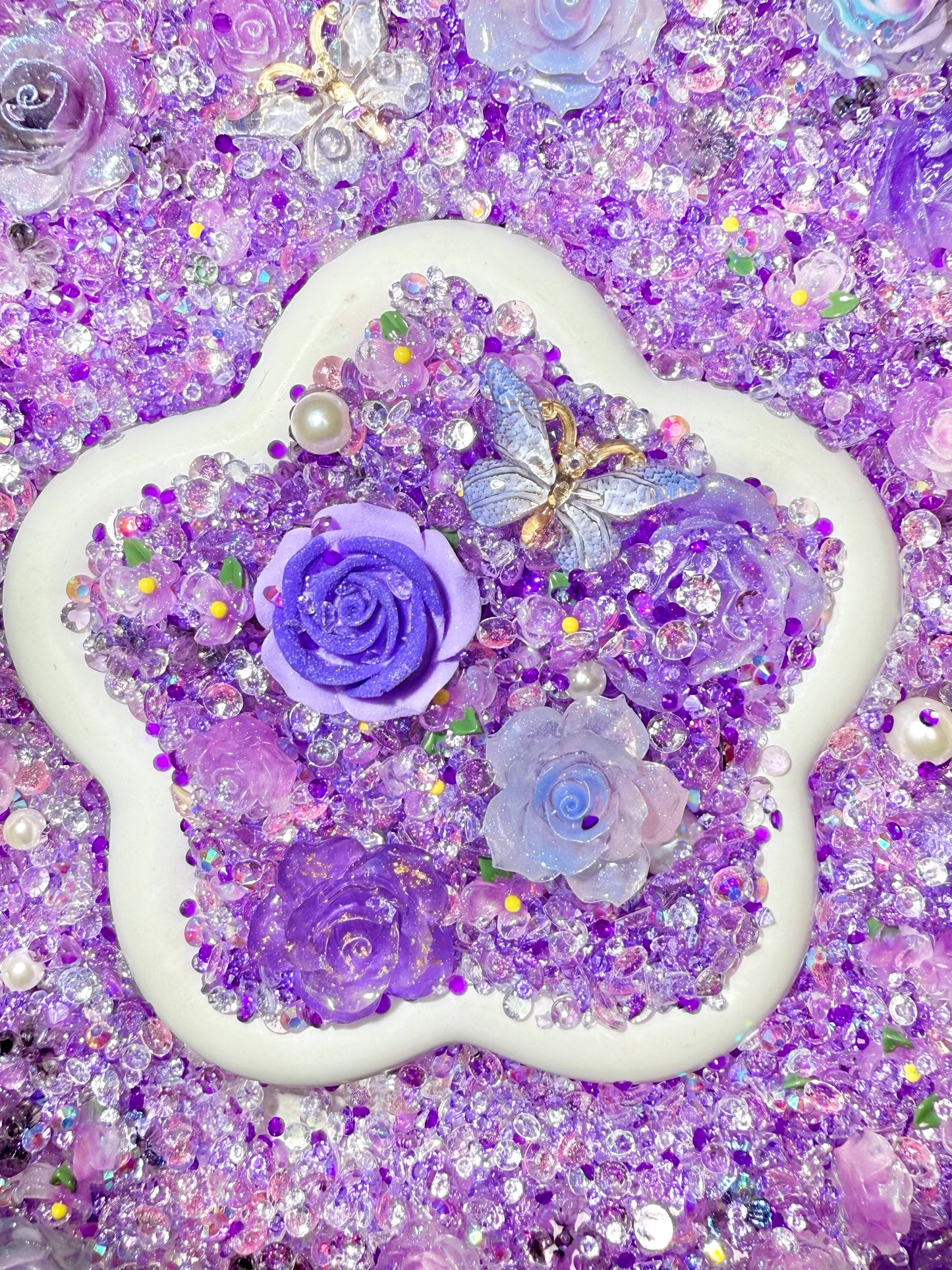 【Blooming Garden】Luminous flowers and rhinestone mixes, display/junk journal/phonecase craftings