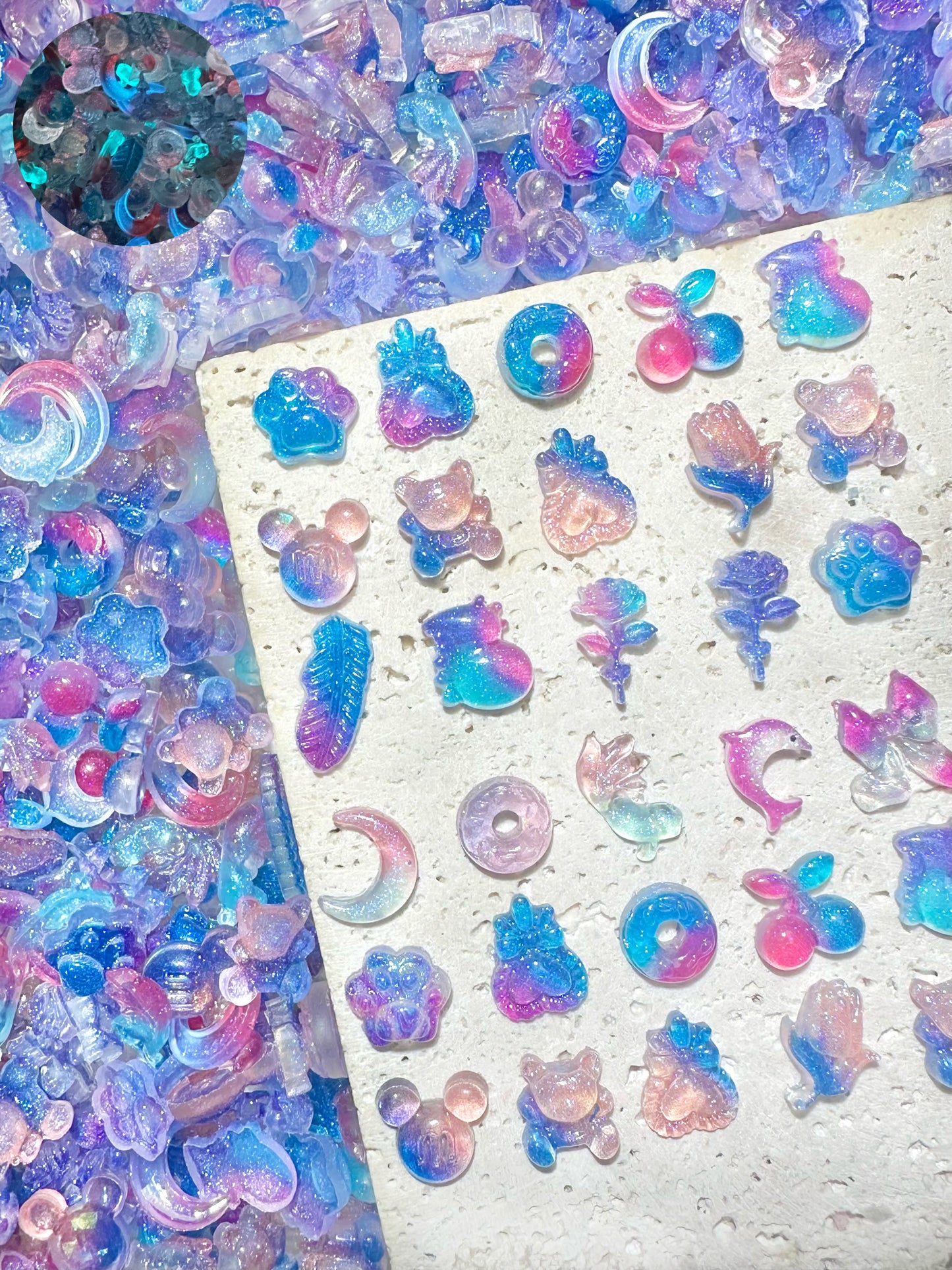 【Carnival】special sale offer, various shapes mix display, Nail art/Craft supplies, display