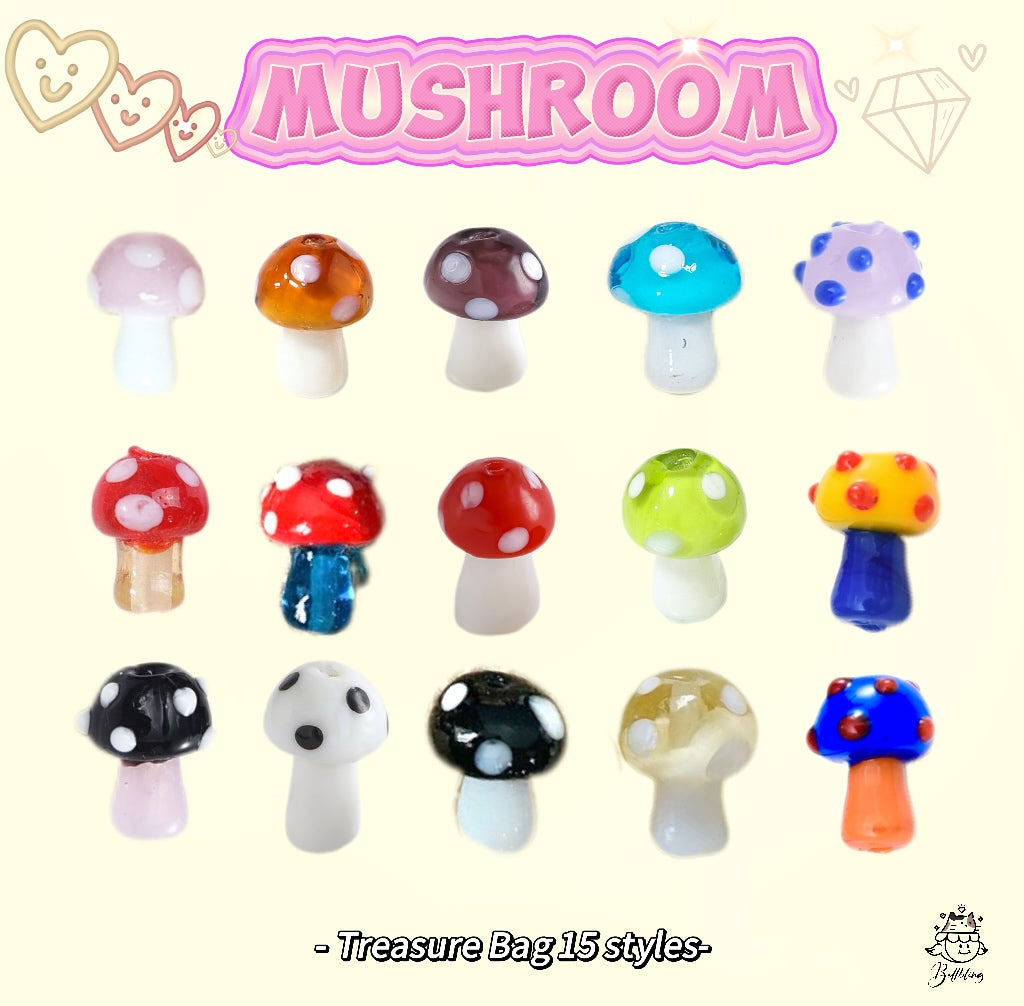 【Glass Treasure Bag】Exquisite charms with different themes, for bracelet/keychain/necklaces diy