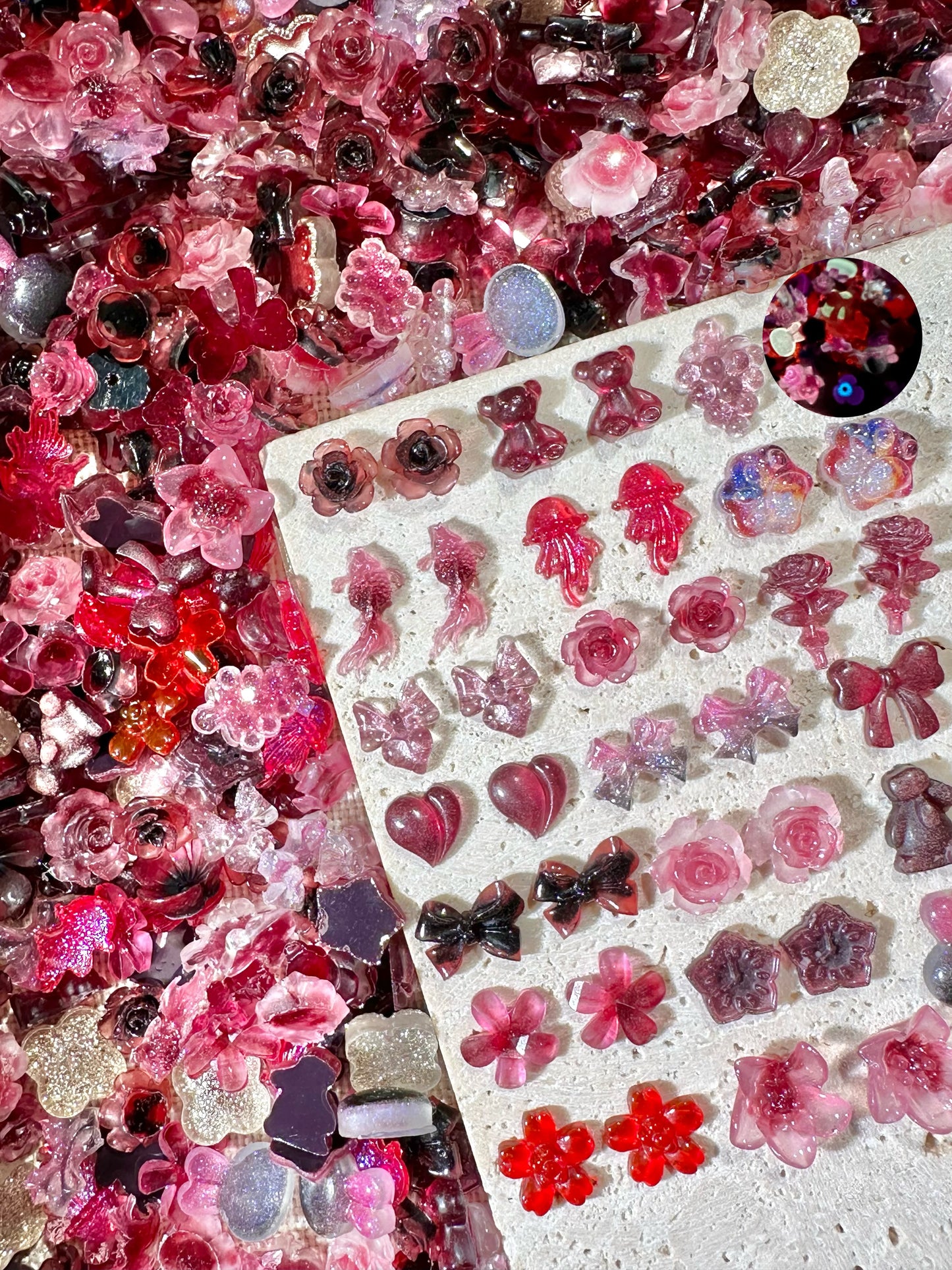 【Carnival】special sale offer, various shapes mix display, Nail art/Craft supplies, display