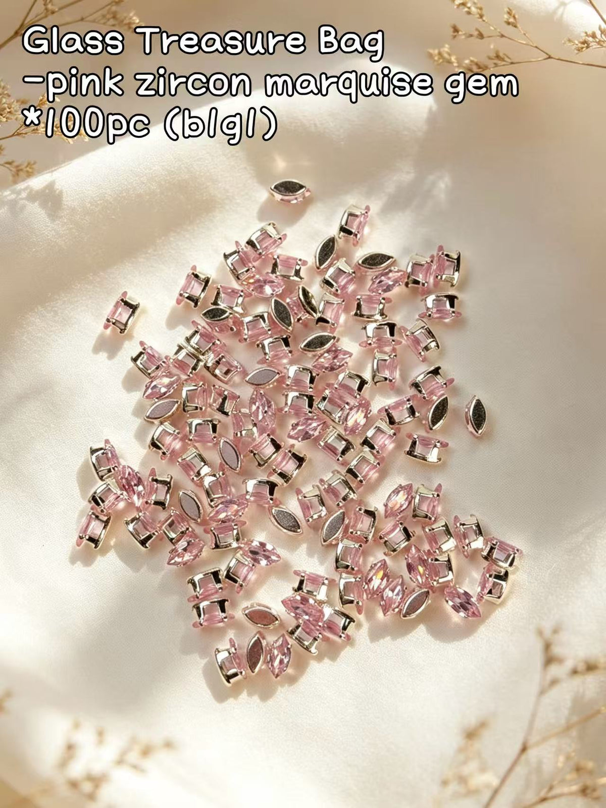 【Glass Treasure Bag】Exquisite glass charms/beads, for bracelet/keychain/necklaces diy