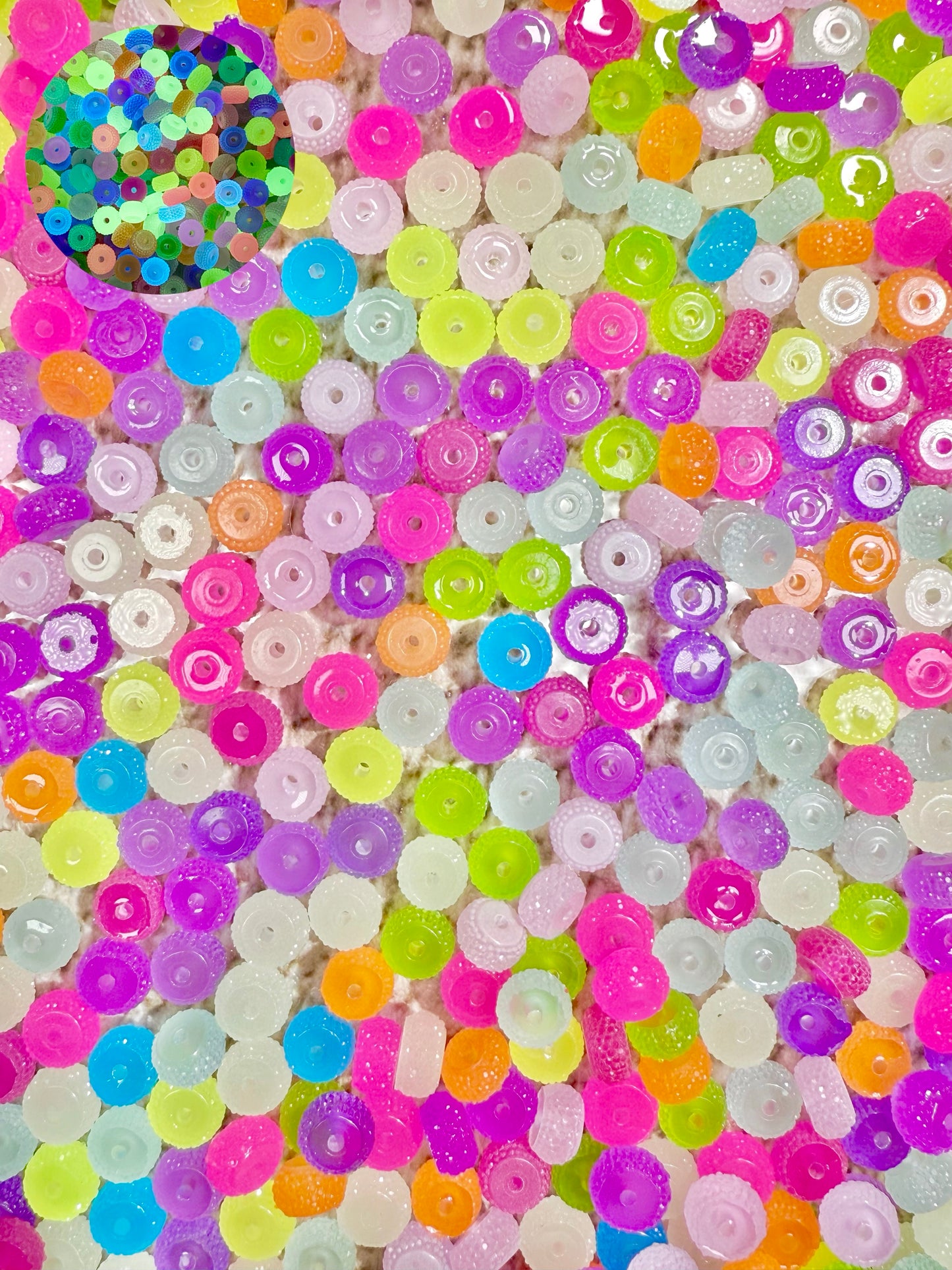 【Diamond Candy】Perles de roue en résine recouvertes de strass de 12 mm, pour stylos/bracelets/porte-clés