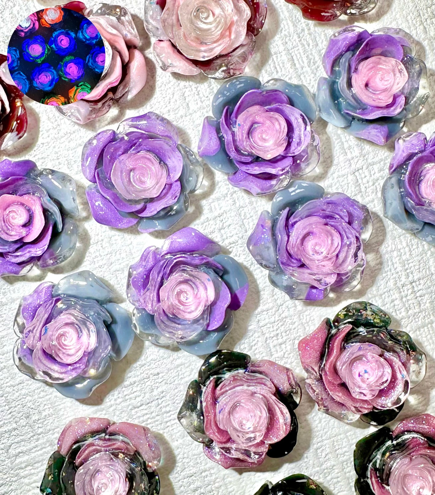 【Flower Bouquet】Luminous Big Resin Flower/Butterfly mix, frame deco, display, present choice